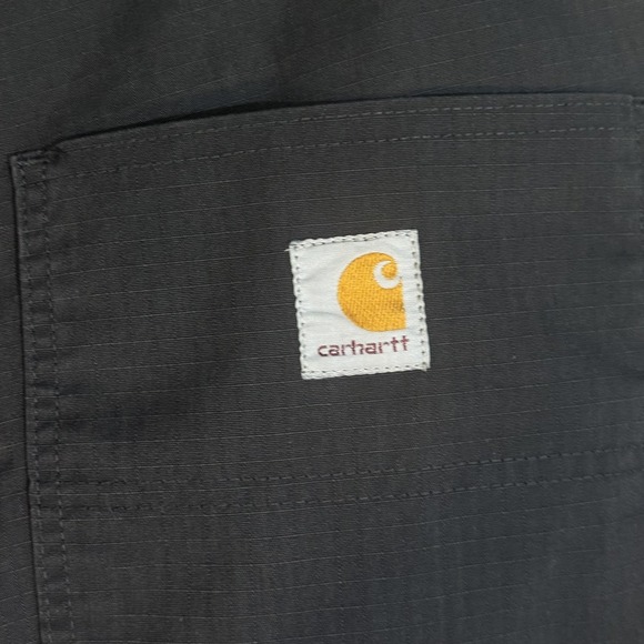 Carhartt Pants Mens 36x33 Gray Ripstop Relaxed Fit Workwear Casual 74533-33 - Picture 6 of 11